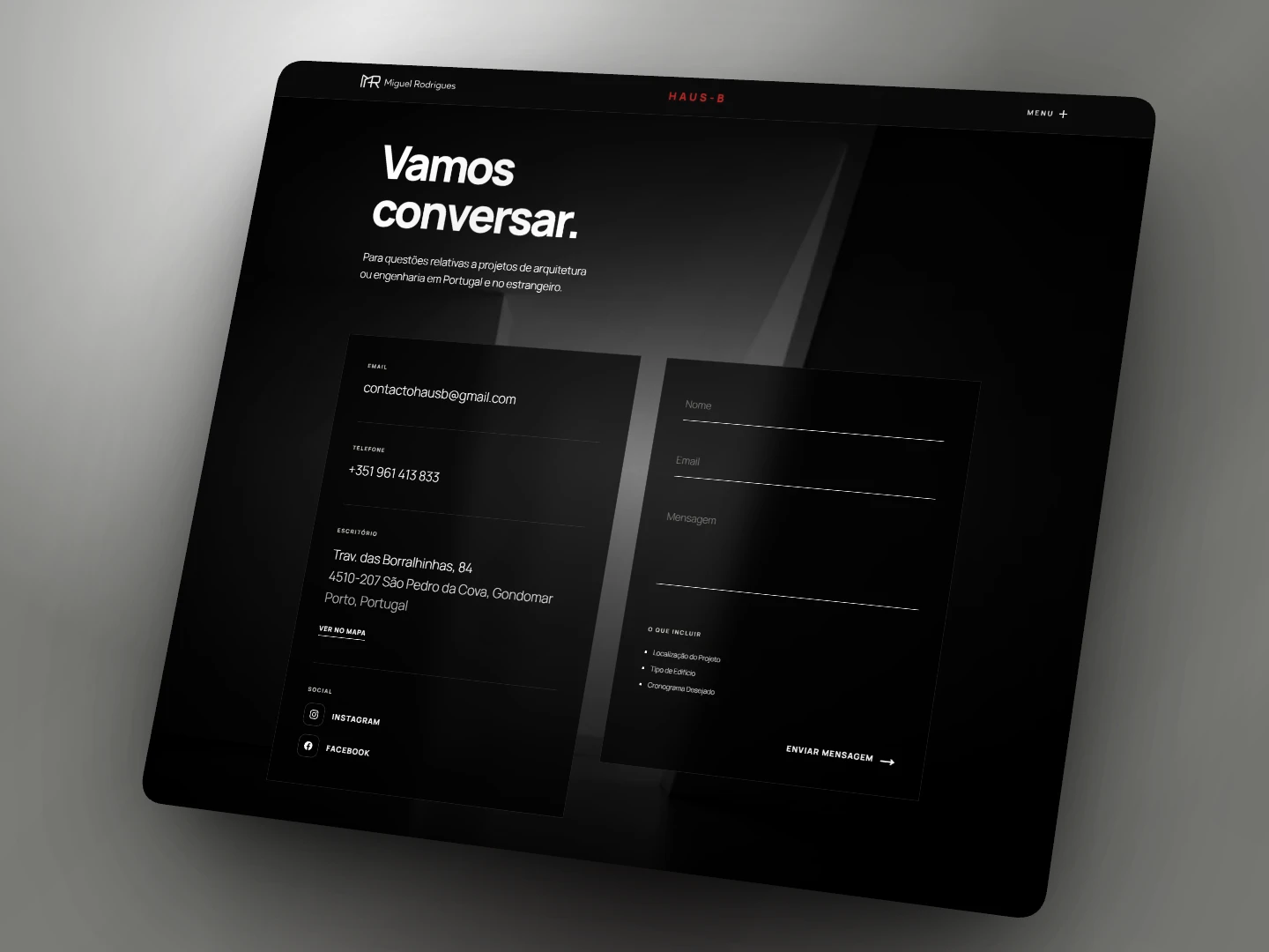 Contact page - HAUSB website